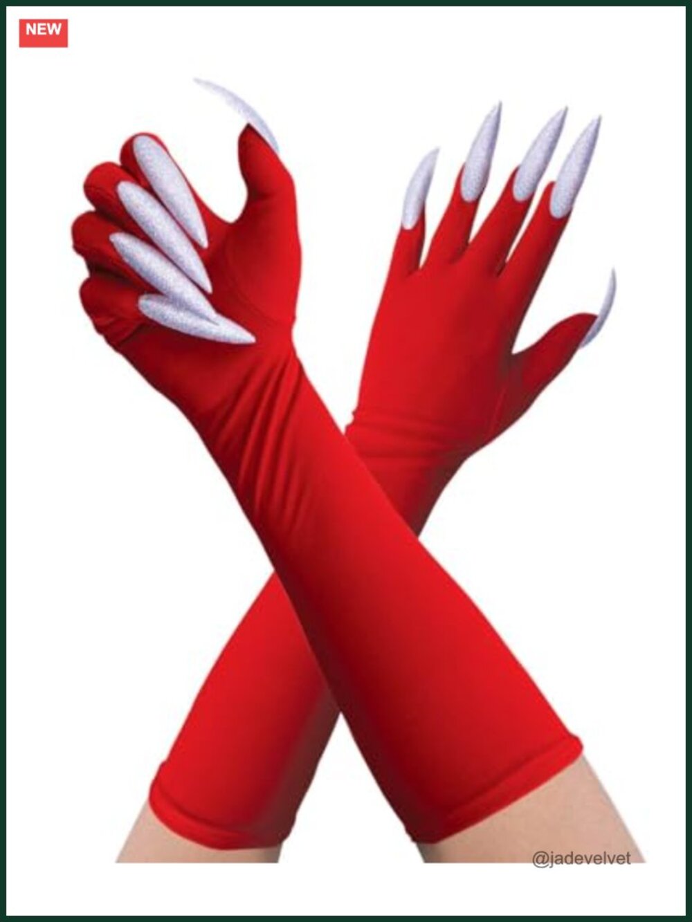 Cat Claw Gloves Costume Accessory Long Nail Gloves for Halloween Cosplay